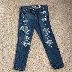 ripped hollister jeans